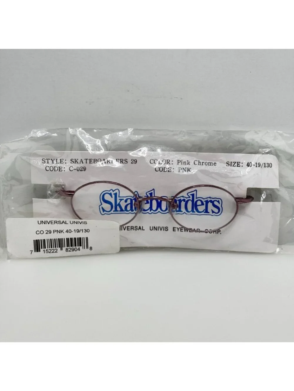 Skateboarders 29 Pink Chrome Eyeglasses Eye Glasses Frames 40-19-130